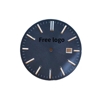 календар слънце шарени емайл технология повърхност фон метал мащаб ръчен часовник лица безплатно персонализирани лого за NH35 движение