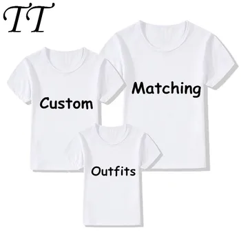 Custom Family Matching Outfits T-shirts DIY Print Your Design T-shirts Boys/Girls DIY Tee Shirts Printing,Contact Seller Frist
