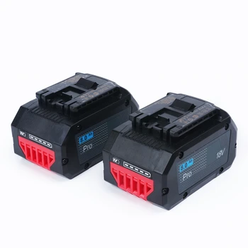 Два блока 18V 8.0Ah Подмяна на литиево-йонна батерия за Bosch 18V акумулаторни бормашини за електроинструменти Чукове за GBA18V80 GBA18V40