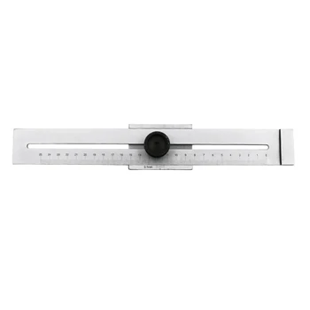 200mm / 250mm / 300mm Mark Scraper Ruler Tool Precision 0.1mm Scribe Маркиране Gauge Маркиране Измерване Владетел Дървообработващ маркиращ инструмент