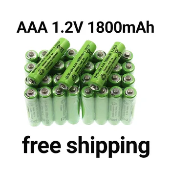 AAA Акумулаторна батерия Ni-Mh 1.2 V Nieuwe 100% Aaa 1800 Mah 1.2V Зареждаща се 2A батерия + Безплатно пазаруване