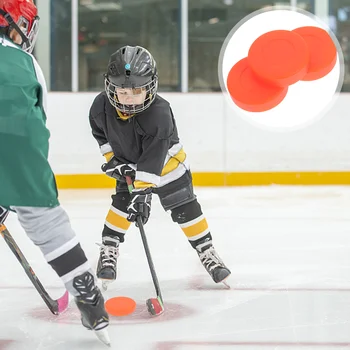 Хокейни шайби Твърдост Регулируем матов хокей на лед PVC плоска топка хокей Открит хокей шайба топки замяна на игра