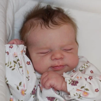 NPK 18inch новородено Pascle бебе прероден кукла реалистичен меко докосване пухкав бебе множество слоеве живопис 3D кожа с видими вени