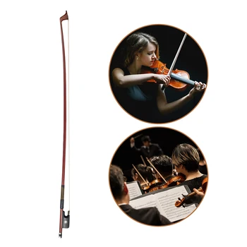 NAOMI VB0908-029 Classic Brazilwood 4/4 цигулка лък леко тегло подходящ баланс конски косми лък косми Ebnoy за 15/16 инча виола
