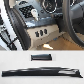 За Mitsubishi Lancer EX 2010-2016 ляв волан 2PCS ABS табло за управление на автомобили Trim конзола панел формоване капак кола стайлинг
