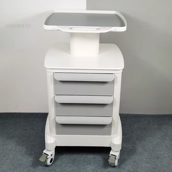 Мобилна количка за съхранение Дентална клиника Инструмент за красота Количка за инструменти Скоба за количка Стоматологичен скенер Количка за съхранение Спомагателна количка с колела