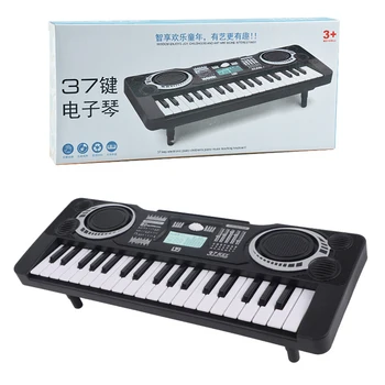 Цифрова клавиатура LED дисплей деца музикален инструмент преносим 37 клавиша електрически пиано деца ранна образователна играчка