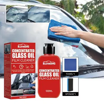  Кола стъкло масло филм отстраняване дълготраен авто предното стъкло полиране съединение кола стъкло препарат за отстраняване на петна авто прозорец покритие агент