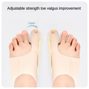 2PC коректор Hallux Valgus Big Toe Bunion коректор Ортопедични чорапи Разделител на пръстите на краката Жени Мъже Грижа за краката Инструменти за облекчаване на болката в пръстите на краката