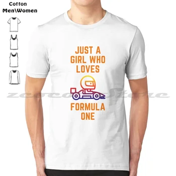 Просто момиче, което обича: Сладка семейна идея за подарък за мама и сестра , Сладка женска риза , Смешна дамска риза 100% памук мъже и жени