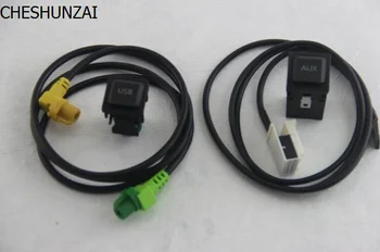 Безплатна доставка RCD510+310/315 AUX USB превключвател с кабел за голф MK6 5KD 035 726 A и L5KD 035 724 A