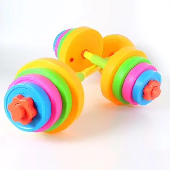 Деца гира играчка пластмасови гири деца детска градина ръка обучение дъмбел оборудване упражнение дъмбел ръка тегло за деца