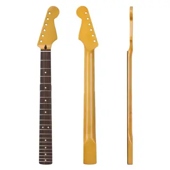 21 Frets ST електрическа китара врата кленова дръжка Rosewood пръст китара замяна, професионални аксесоари