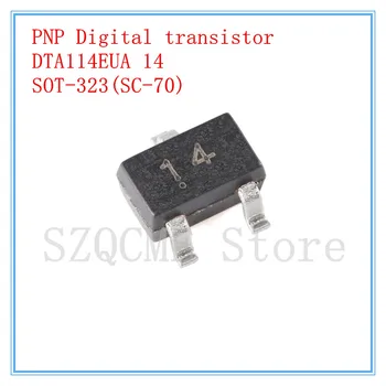 50PCS DTA114EUA DTA114 14 Маркиране 14 -50V -100mA PNP цифров транзистор СОТ-323 SC-70 SMD