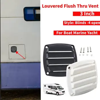 3 инчов 4-прорезен жалузив Flush Thru Vent ABS пластмасов антикорозионен въздушен маркуч отдушник с инсталиране на инструменти за кемпер на яхта