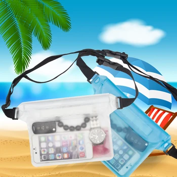 Водоустойчива плувна чанта Ски дрифт гмуркане рамо талия пакет чанта подводен мобилен телефон чанти случай капак за плажна лодка спортове