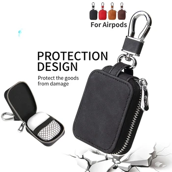 Прахоустойчив водоустойчив Anti-drop Anti-scratch Travel Earbud Pouch за Airpods Airpods 3/pro/2 Универсален кожен защитен калъф