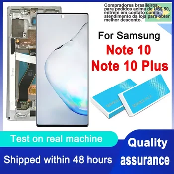 Динамичен AMOLED за Samsung Note10+ Забележка 10 плюс N975F N9750 дисплей сензорен екран събрание за бележка 10 LCD N970 N970F N9700
