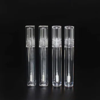 Empty 4ml Clear PETG Lip Gloss Tube Lipgloss Contrainer for Oil Based Cosmetics