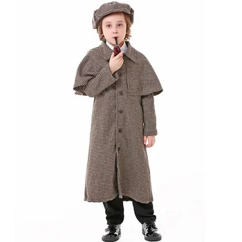 2024 Детски детективски костюм Косплей Хелоуин Карнавално парти Униформа