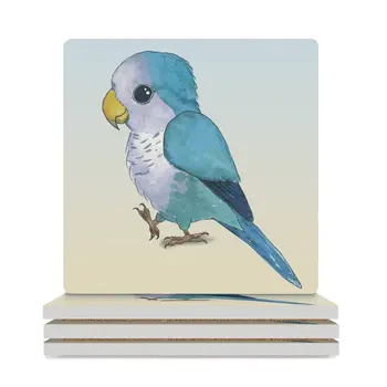 Много сладък син папагал Керамични подложки (квадратни) пот чаша чаша щанд kawaii керамична стойка Подложки