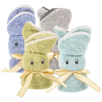 4бр Хавлиени кърпи за малки деца Бебешки кърпи за баня Кърпи с форма на заек Подаръчни кърпи
