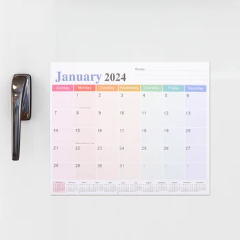 Хладилник Dry Erase Board Календар Бял картон Магнитен Месечен за организиране