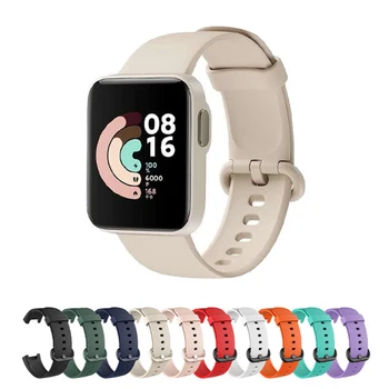 1PC силиконова каишка за Xiaomi Mi Watch Lite глобална версия Smart Watch Band Замяна на спортна гривна Wristband за Redmi Watch