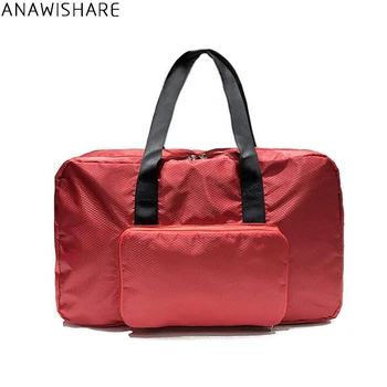 ANAWISHARE Дамски пътни чанти Мъжки багаж Чанта за пътуване Найлон водоустойчива ежедневна чанта за пътуване Чанта за рамо Bolso Deporte