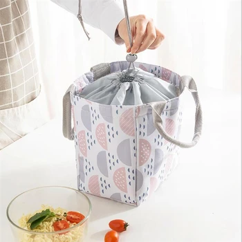 Водоустойчива чанта за обяд Beam Mouth Удебеляване на устата Изолационна чанта Кутия за закуска Кутия за храна Fresh Keeping Portable Outdoor Picnic Travel New