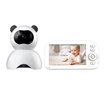 Наблюдение на сигурността Двупосочно аудио Babyphone 5 инчов безжичен монитор за бебешки монитор за бебешки домашен любимец