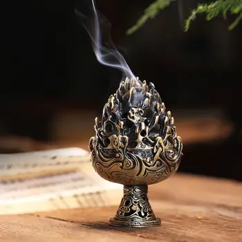 Ретро тамян горелка цинкова сплав Boshan Censer подарък китайски традиционен Censer Home декорации за Дзен чай церемония
