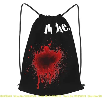 Im Fine Gunshot Wound Zombie Related Bloody Wound Walking Dead Drawstring Backpack Gymnast Bag Sports Bag