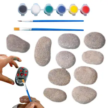 Градински камъни за деца, за да направят комплект за декориране на скали Детски художествени консумативи Природни изкуства и занаяти за момичета Занаяти за деца забавно