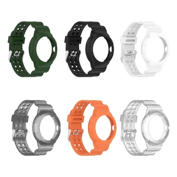 Резервна лента Smartwatch мека дишаща каишка за часовник Регулируема гривна Sweatproof маншет бързо освобождаване