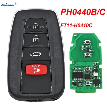 Lonsdor FT02 PH0440B Актуализация версия на FT11-H0410C / FT11-T0410B 312/314/433 MHz Toyota Smart Key PCB честотно превключване
