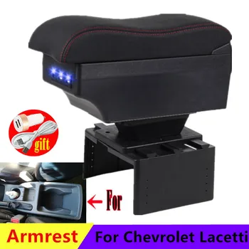За Chevrolet Lacetti Подлакътник Кутия за Chevrolet Lacetti Hitchback Car Armrest Center Console Storage Box USB аксесоари за кола