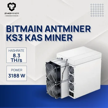 Bitmain ANTMINER KS3 8.3T 3188W 3T KHeavyHash Algorythm KAS миньор BTC BCH миньор Asic миньор с PSU PK IceRiver KS0 KS1 KS2