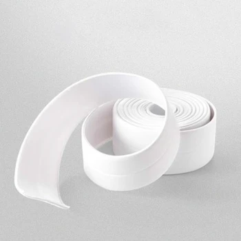 Самозалепващ кухненски керамичен стикер водоустойчив анти-влага PVC стикер баня стена ъгъл линия мивка стикери