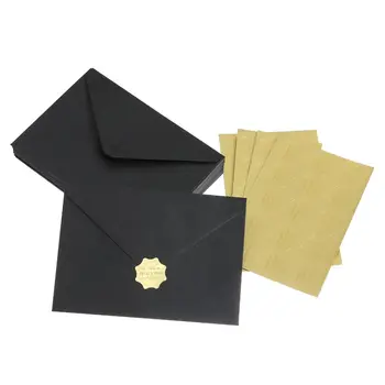 Покана за дипломиране Черен лъскав плик Сватбена покана Перлена хартия плик плик покана