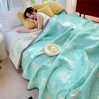 Лято тънки одеяла охладител юрган легло лист единичен двоен лек климатик кралица юрган за диван легло покритие утешител