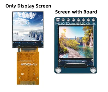  0.85 инча 8PIN / 12PIN SPI TFT LCD дисплей екран модул COG ST7735 диск IC 128 (RGB) * 128