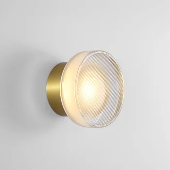 испански дизайнер стъклена стенна лампа модерен луксозен LED огледало светлини веранда пътека фон спалня нощно легло баня стенни свещи