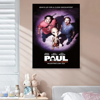 Paul Movie Cover Плакат Арт Печат Платно Живопис Стенни картини Всекидневна Домашен декор (без рамка)