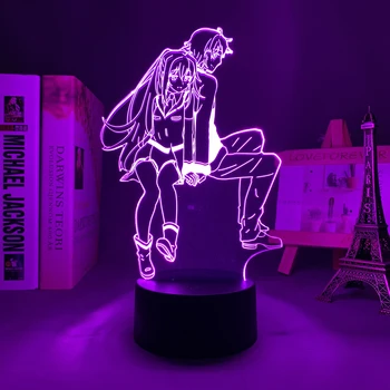 Манга Led нощна светлина пластмасови спомени Isla X Tsukasa за детска спалня декорация рожден ден подарък RGB цвят промяна лампа аниме