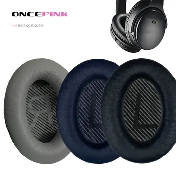 Oncepink подмяна наушници за BOSE QC35 QC35II слушалки възглавница слушалки ухо капак наушници лента за глава