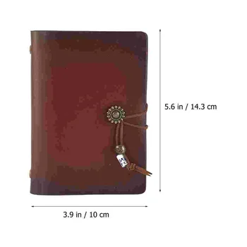 Ретро тетрадка дневник бележник корица пътуване дневник попълване многократна хартия писане