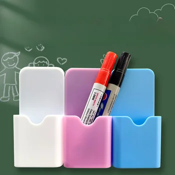 Пластмасов магнитен държач за писалка Изтриване на маркер за съхранение на кутия за молив Организатор за домашен офис бяла дъска хладилник хладилник