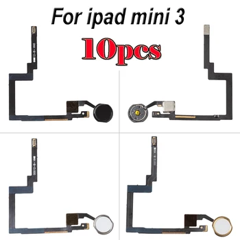 10pcs/lot Home Бутон Flex кабел събрание за iPad Mini 3 A1599 A1600 меню бутон резервни части