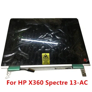 Безплатна доставка нов За HP X360 Spectre 13-AC LCD екран събрание FHD уеб камера сребристо сиво тестван IPS матрица пълен дисплей